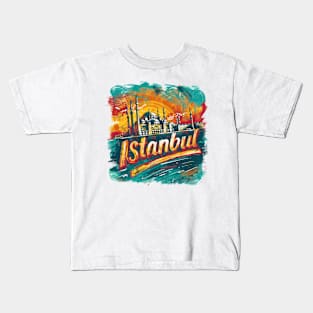 Istanbul Retro Turkey t-shirt Kids T-Shirt